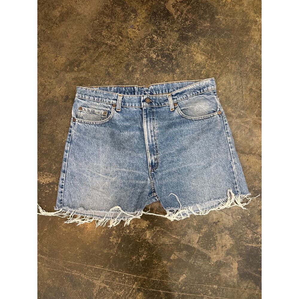 Levi’s Vintage 505 Cut Off High Rise Denim Shorts Frayed Sz.33
